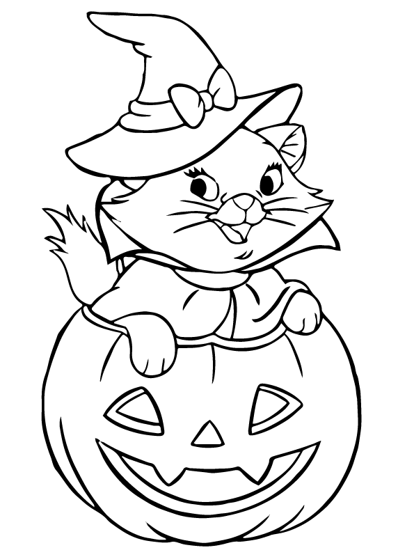 Kids-n-fun.com | Coloring page Disney Halloween Aristocats Halloween